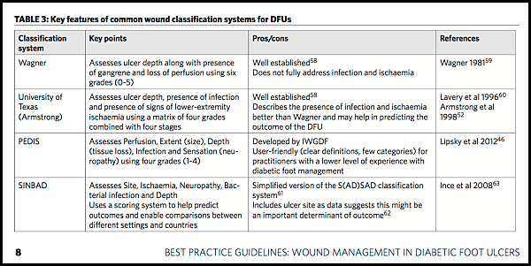 Diabetic Foot Ulcer Classification Systems