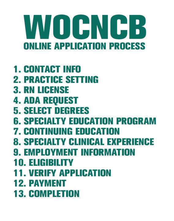 wocncb wound care certification application