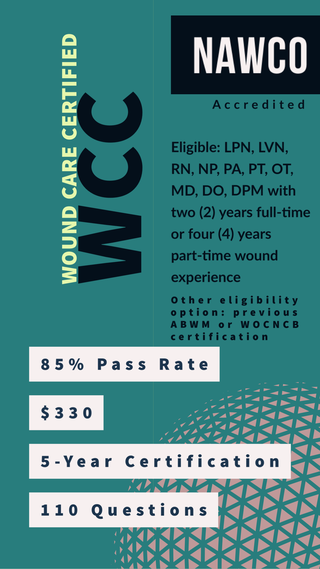 WCC® Certification Wound Care Certified NAWCO® Certifications